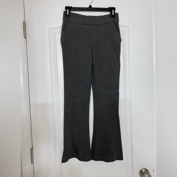Ladies Counterparts Size S Ponte Knit Bootcut Pants, Gray, Petite Length - Picture 1 of 4